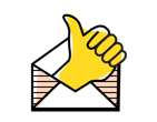 Illustration of a thumb poking out of an envelope. Illustration of a thumb poking out of an envelope.