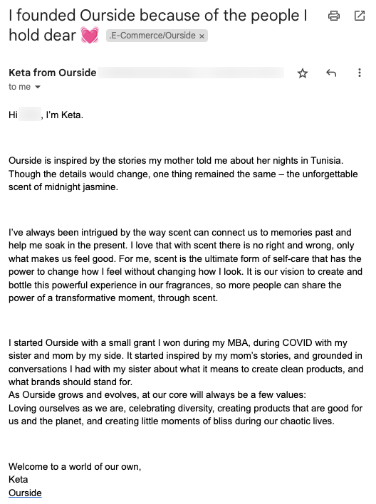 Ourside Brand Story Ecommerce Community Building